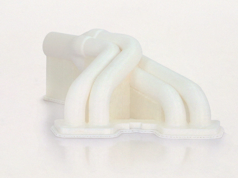 Uma parte em 3D impressa com PVA+ Premium como material de apoio